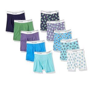Fruit of the Loom Boys and Toddler Boxer Briefs, Tag Free & Breathable Underwear